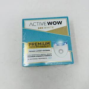 Teeth Whitening Kit New In Box Never Opened Active Wow 24K White Premium